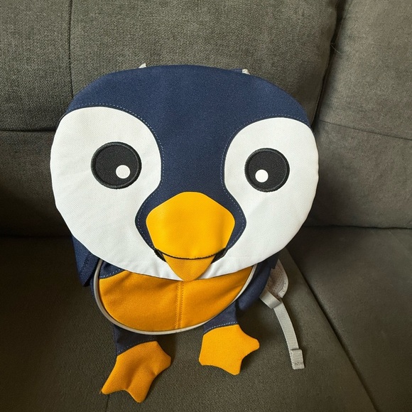 Affenzahn penguin  Blue and Gray small Backpack - Picture 1 of 5